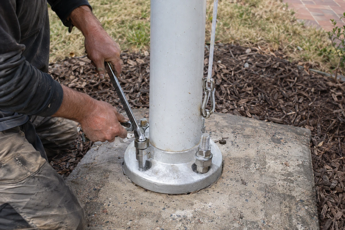 Flagpole installation and repair contractor